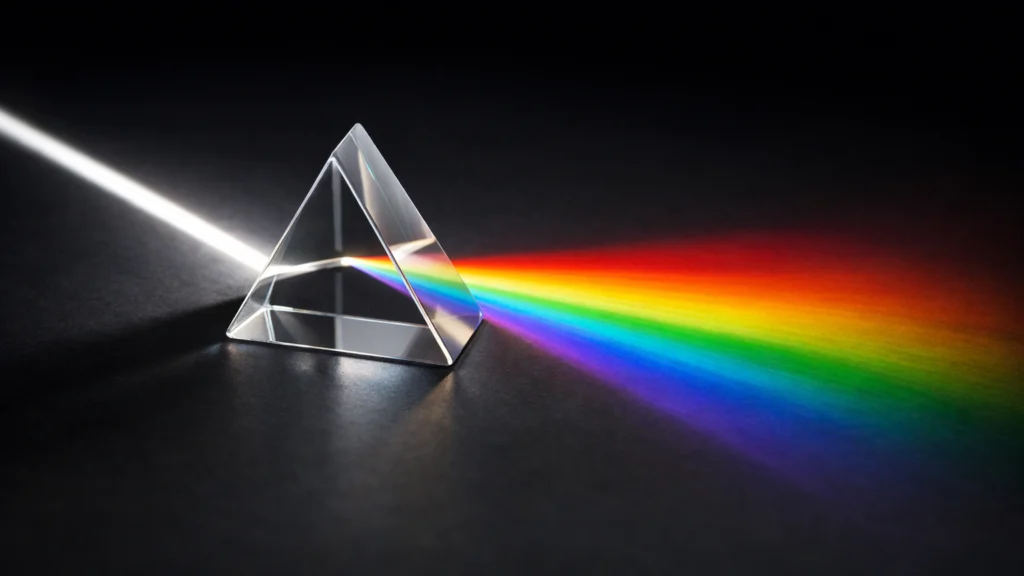 Vidljivi spektar svjetlosti prikazan kroz prizmu