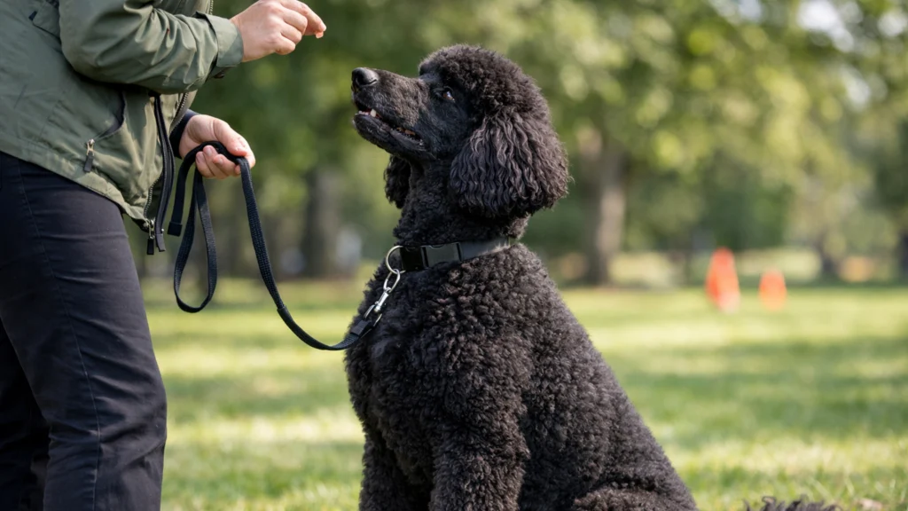 Trening standardnog pudla uz pozitivne metode i mentalnu stimulaciju