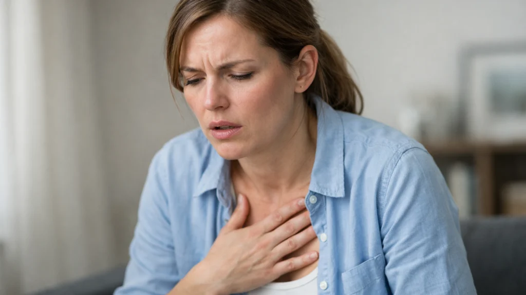 Tjelesna reakcija na stres poput napetosti i ubrzanog disanja