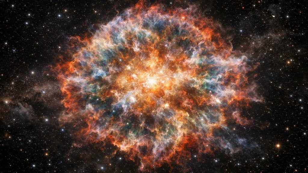 Ostatak supernove s raspršenim teškim elementima u svemiru