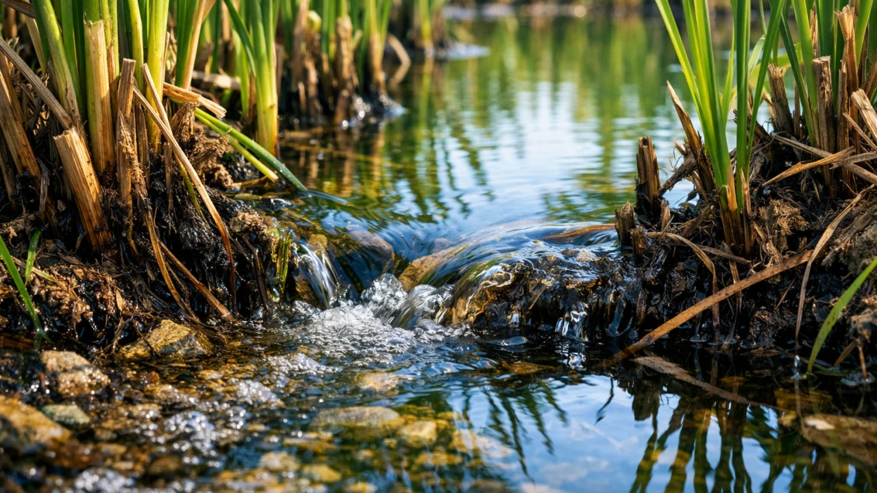 Močvare kao prirodni filteri vode s gustom vegetacijom, važna uloga u zaštiti pitke vode i održivom razvoju