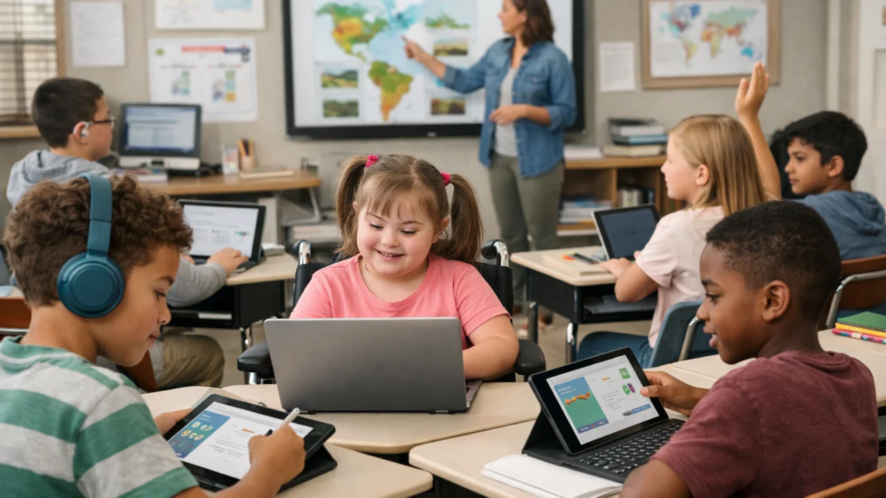 Jednak pristup obrazovanju: inkluzivna učionica s digitalnim alatima, socijalna pravda i jednake prilike.