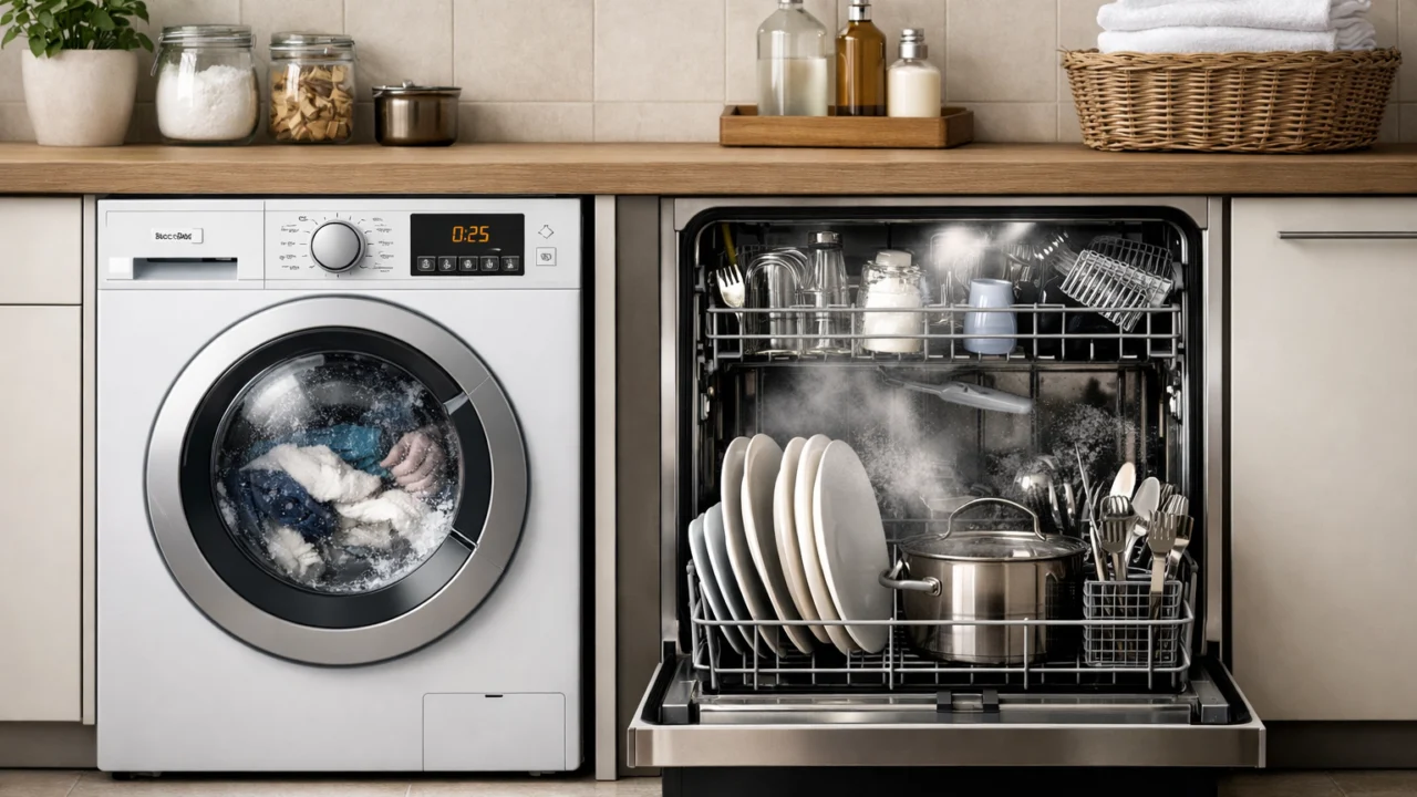 Korištenje pune perilice rublja i posuđa kao jednostavna mjera štednje vode