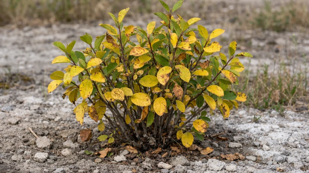Pogreške u uzgoju aronije vidljive kroz slab rast biljke