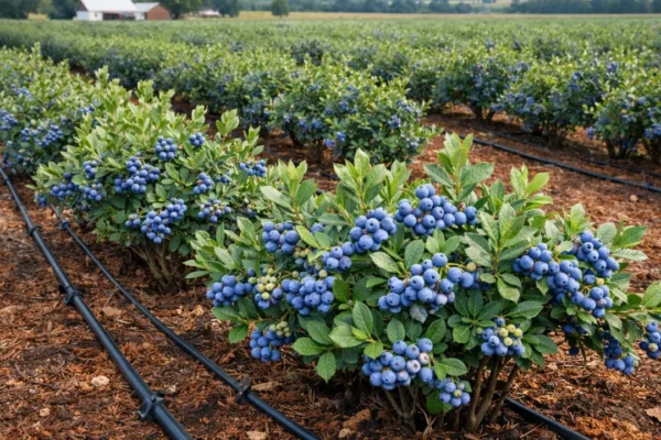 Uzgoj borovnica na plantaži s kiselim tlom i pravilnim zalijevanjem