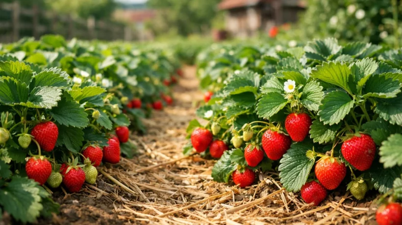 Uzgoj jagoda u vrtu s bogatim, zrelim plodovima i zdravim biljkama