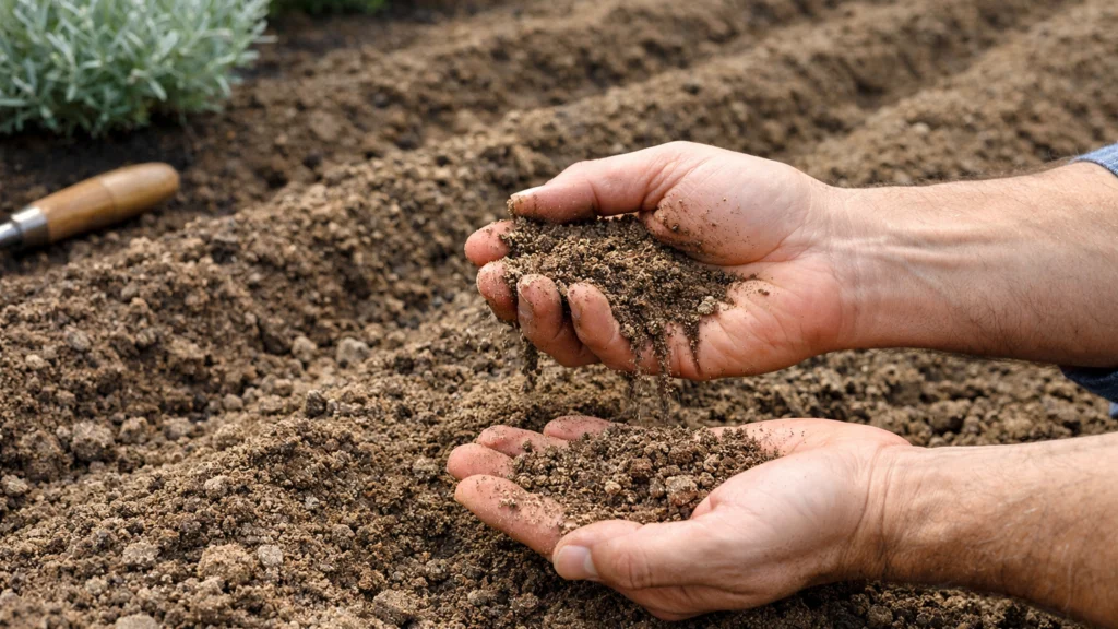 Priprema propusnog tla za sadnju lavande