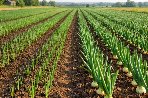 Uzgoj luka iz sjemena i lučica na vrtnoj parceli s ravnim redovima