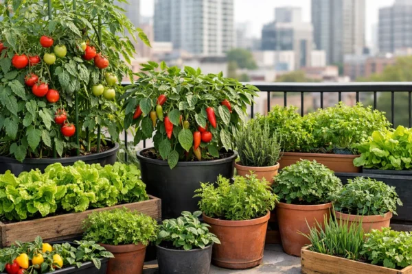 Uzgoj povrća u teglama na balkonu u urbanom okruženju