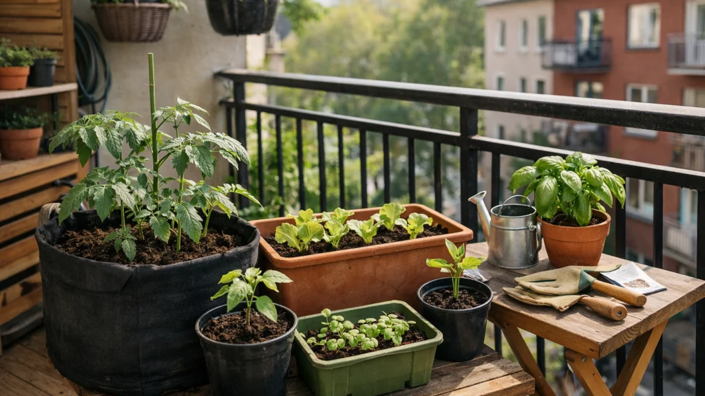 Početak uzgoja povrća u teglama na balkonu