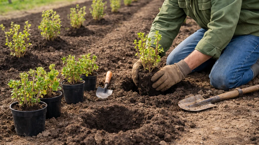 Sadnja ribiza i ogrozda uz pravilan razmak