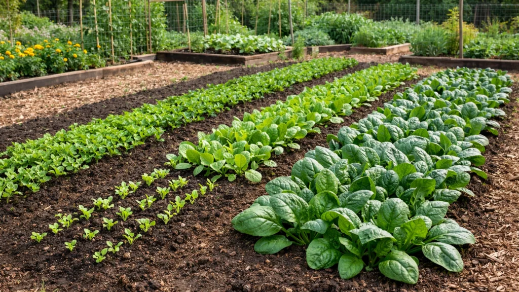 Sukcesivna sjetva špinata za kontinuiranu berbu