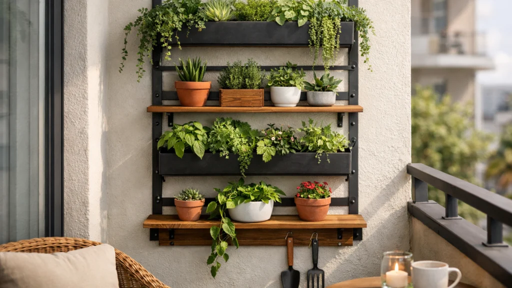 Vertikalni vrt na balkonu kao rješenje za mali prostor