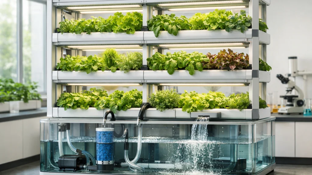 Hidroponski vertikalni vrt s cirkulacijom hranjive otopine