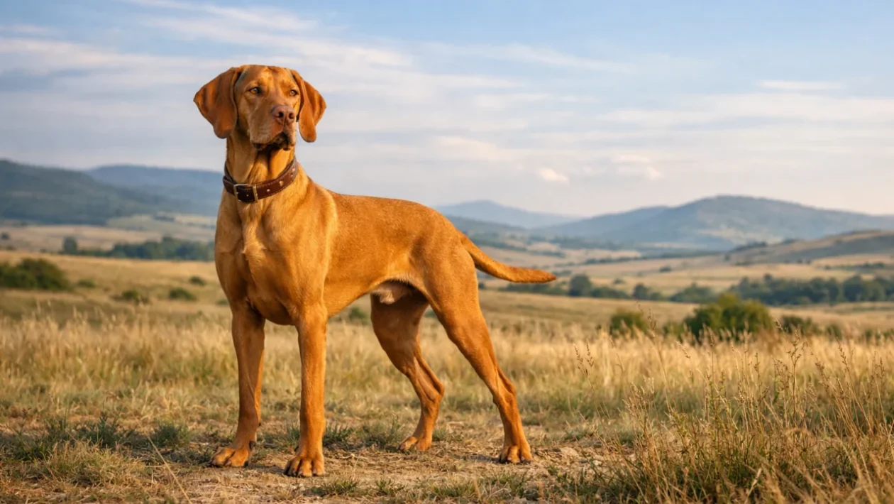 Mađarska vizsla u prirodi – elegantan i energičan pas zlatne dlake