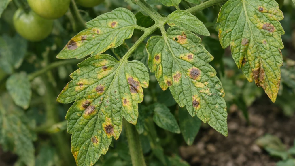 Rani simptomi gljivičnih bolesti na listovima vrtnih biljaka