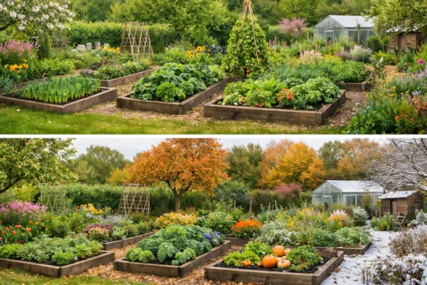 Vrtni kalendar radova po mjesecima prikazan kroz godišnja doba u obiteljskom vrtu