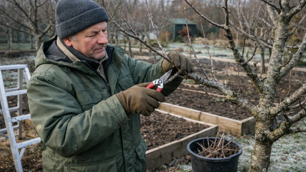 Zimski vrtni radovi poput rezidbe voćaka i pripreme vrta