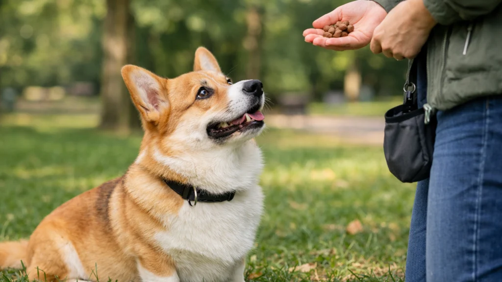 Trening welsh corgi pembrokea uz nagrade i pozitivnu motivaciju