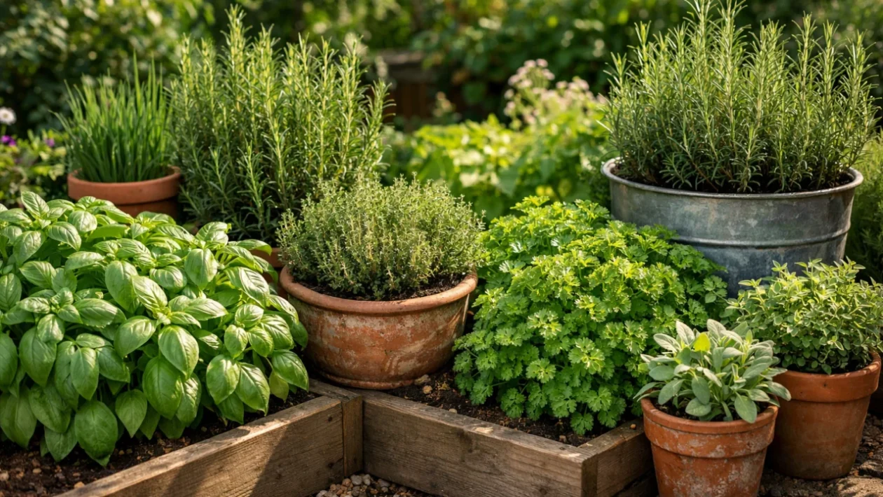 Uzgoj začinskog bilja u vrtu i posudama – pregled zdravih i bujnih biljaka
