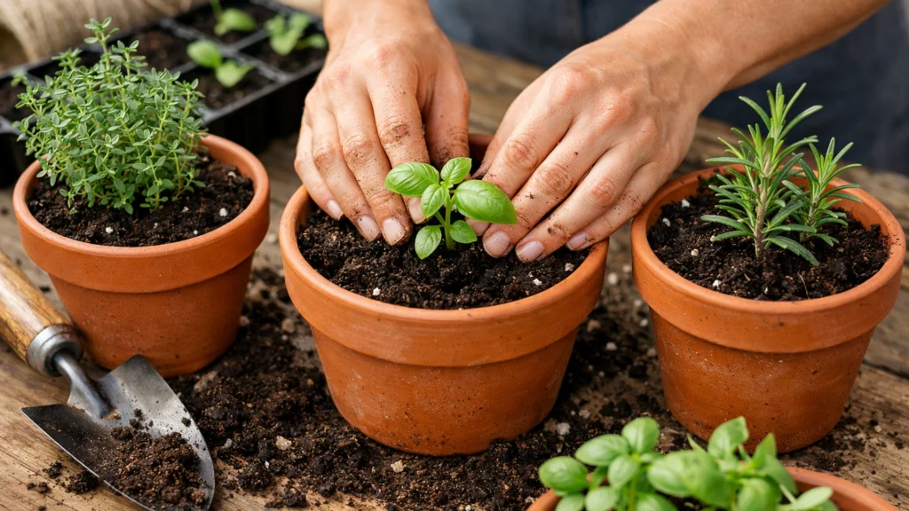 Sadnja začinskog bilja iz presadnica korak po korak