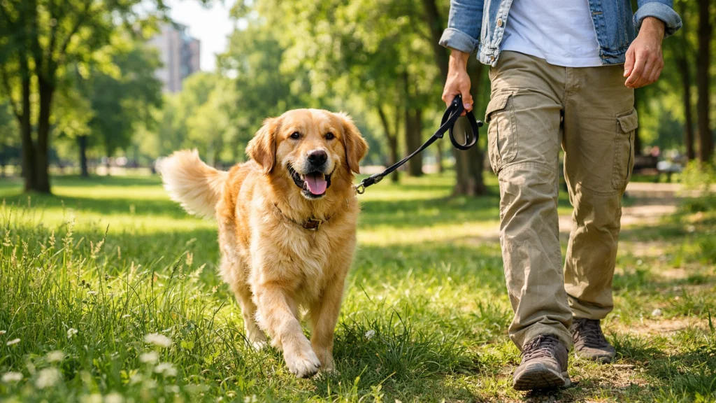 Pas u parku izložen riziku od krpelja tijekom šetnje