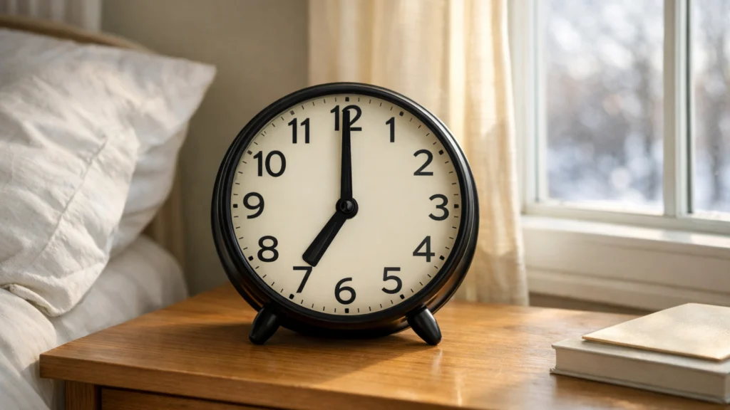 Standardno zimsko računanje vremena i prirodni dnevni ritam uz analogni sat