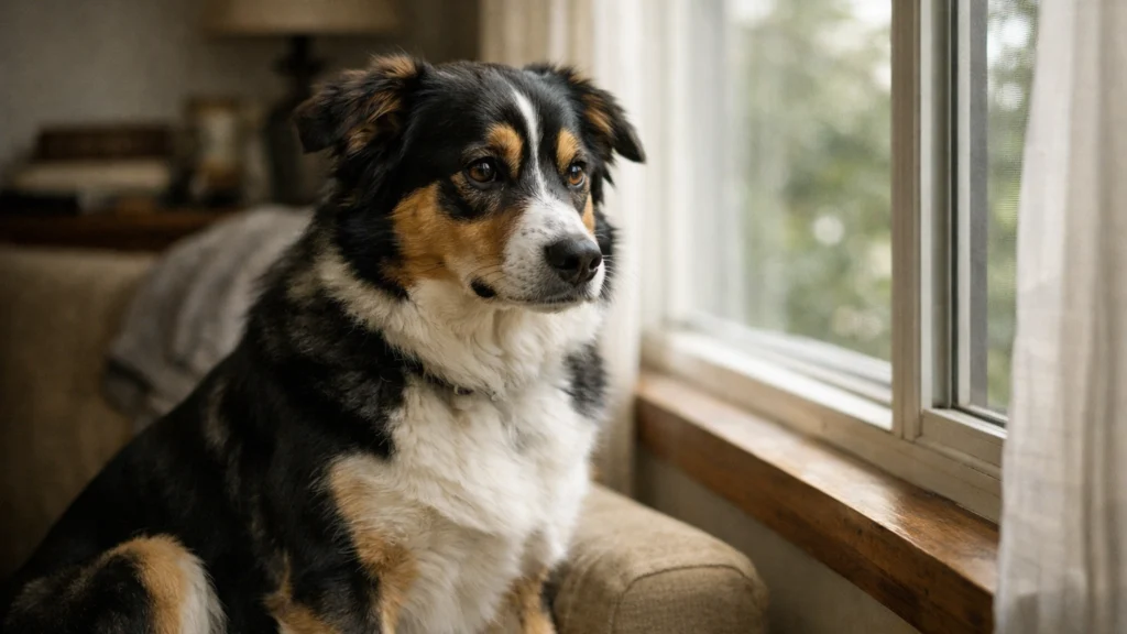 Pas u kući pokazuje blage znakove stresa zbog samoće