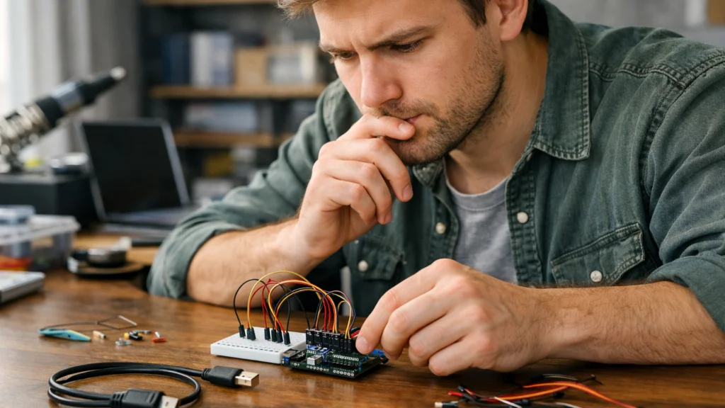 Početnik rješava probleme i uči iz pogrešaka na Arduino projektu