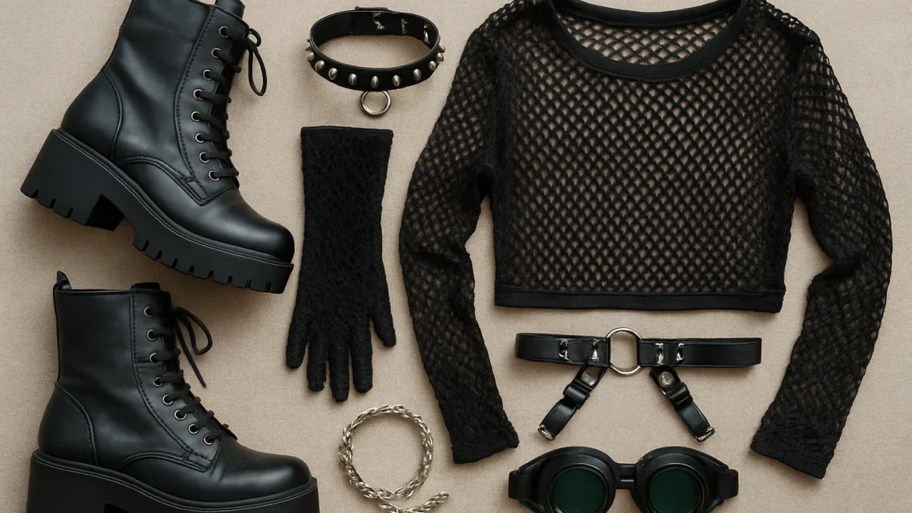 Moda i vizualni identitet cyber goth subkulture kroz odjevne detalje