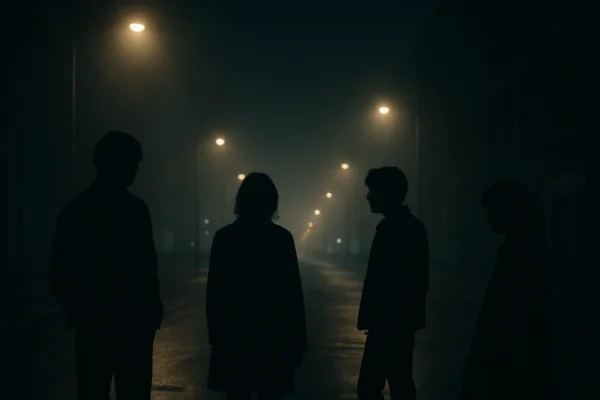 Darkwave i post punk subkultura u urbanom noćnom okruženju kao simbol tame i identiteta