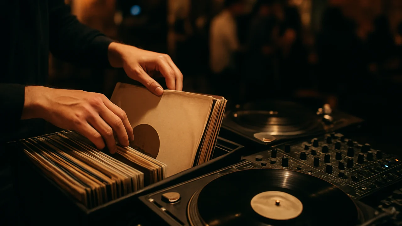 DJ oprema i vinili povezani s drum and bass scenom
