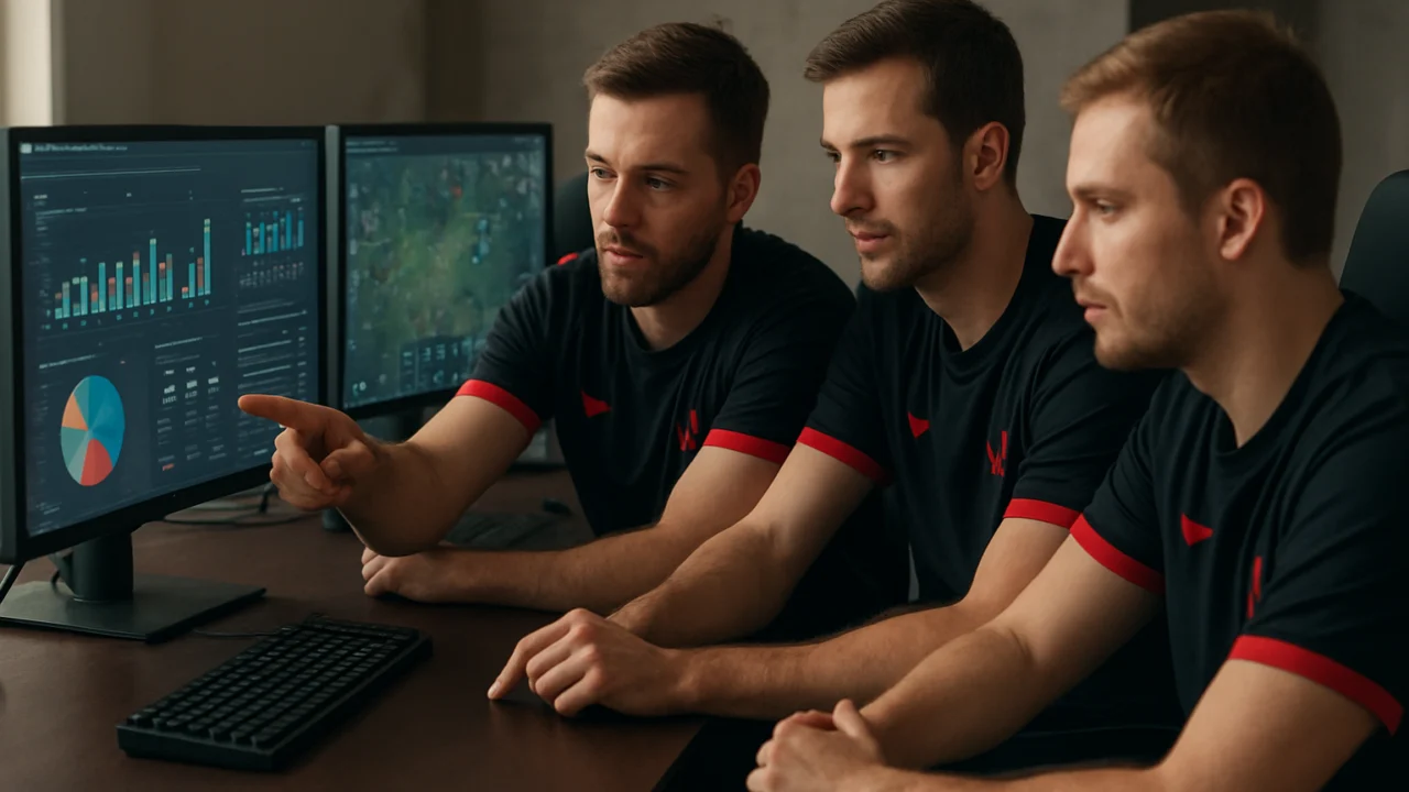 Esport tim analizira statistike i strategiju igre