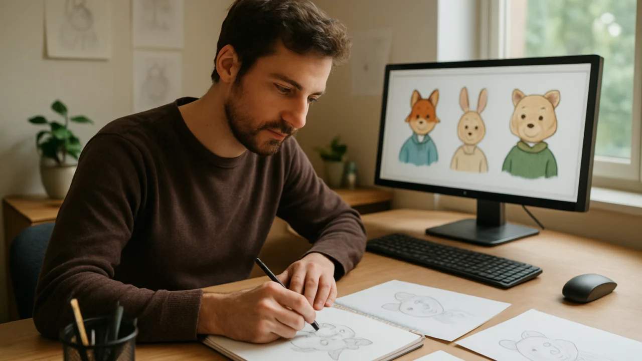 Kreativni proces grafičkog dizajnera inspiriran furry subkulturom