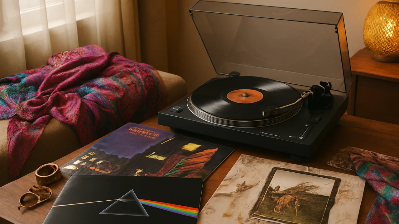 Slušanje glam rock albuma i istraživanje vizualnog identiteta