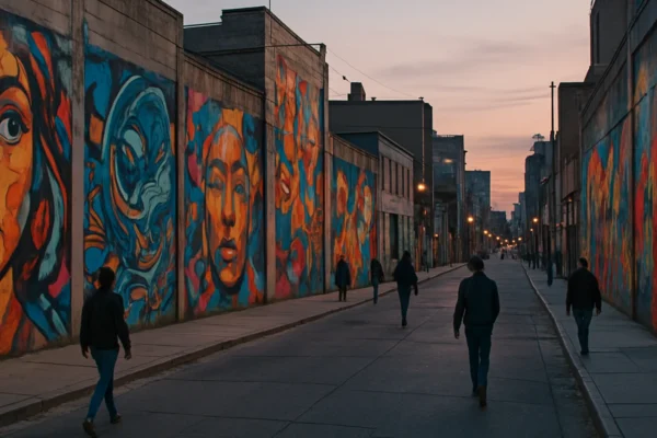 Graffiti i ulična umjetnost na gradskim zidovima kao glas urbane kulture