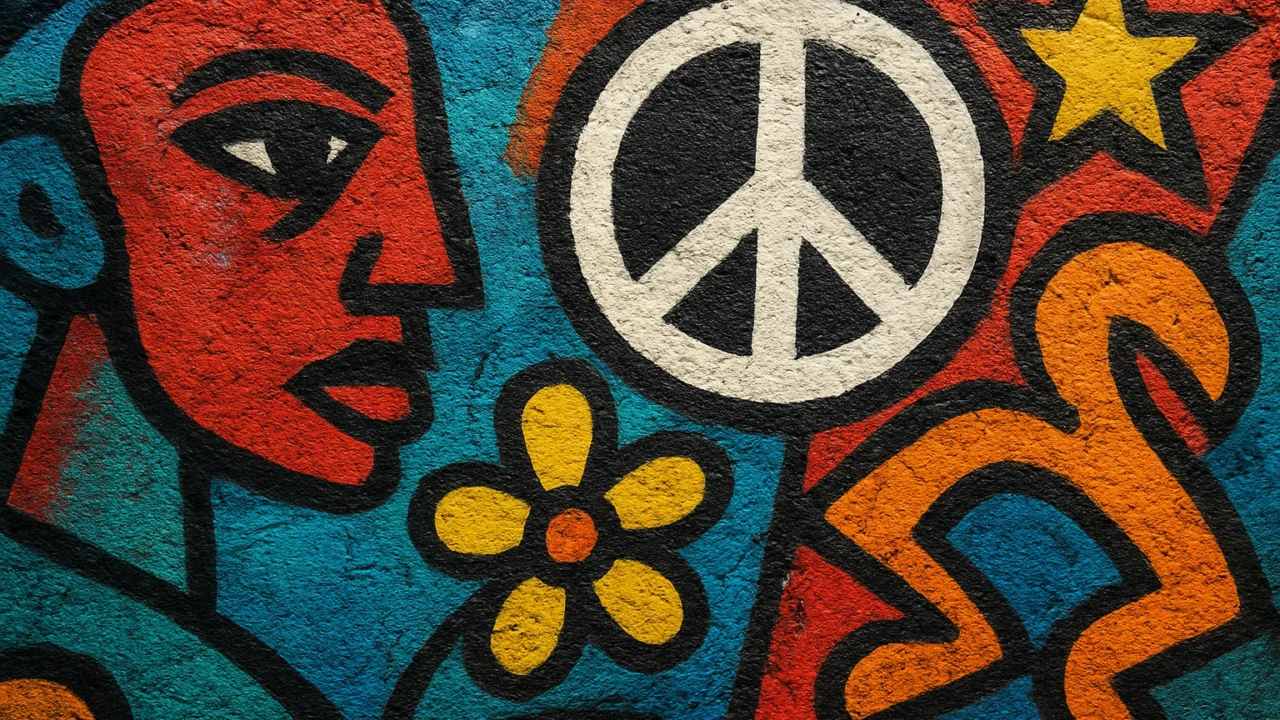 Autentični vizualni stil graffiti umjetnosti