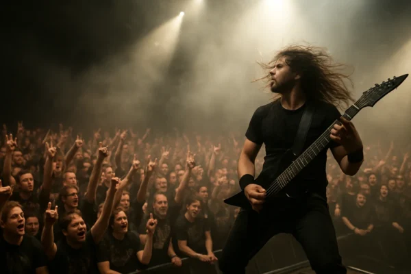 Heavy metal koncert koji simbolizira slobodu izražavanja i snažan identitet