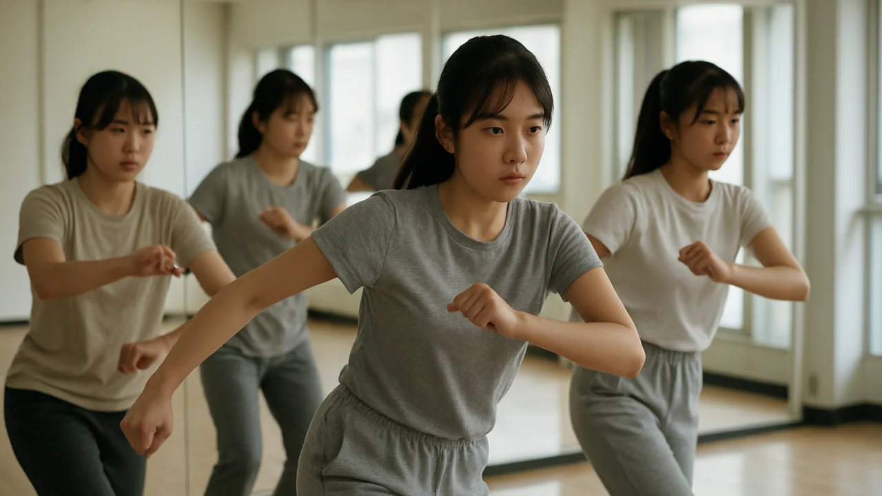 Japanski idoli na plesnom treningu, naglasak na rast i kontinuirani razvoj