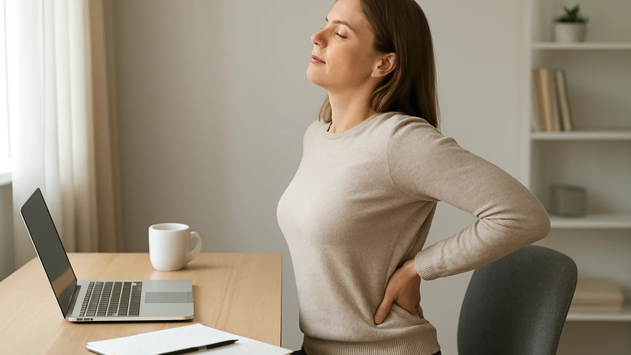 Istezanje donjeg dijela leđa nakon dugotrajnog sjedenja