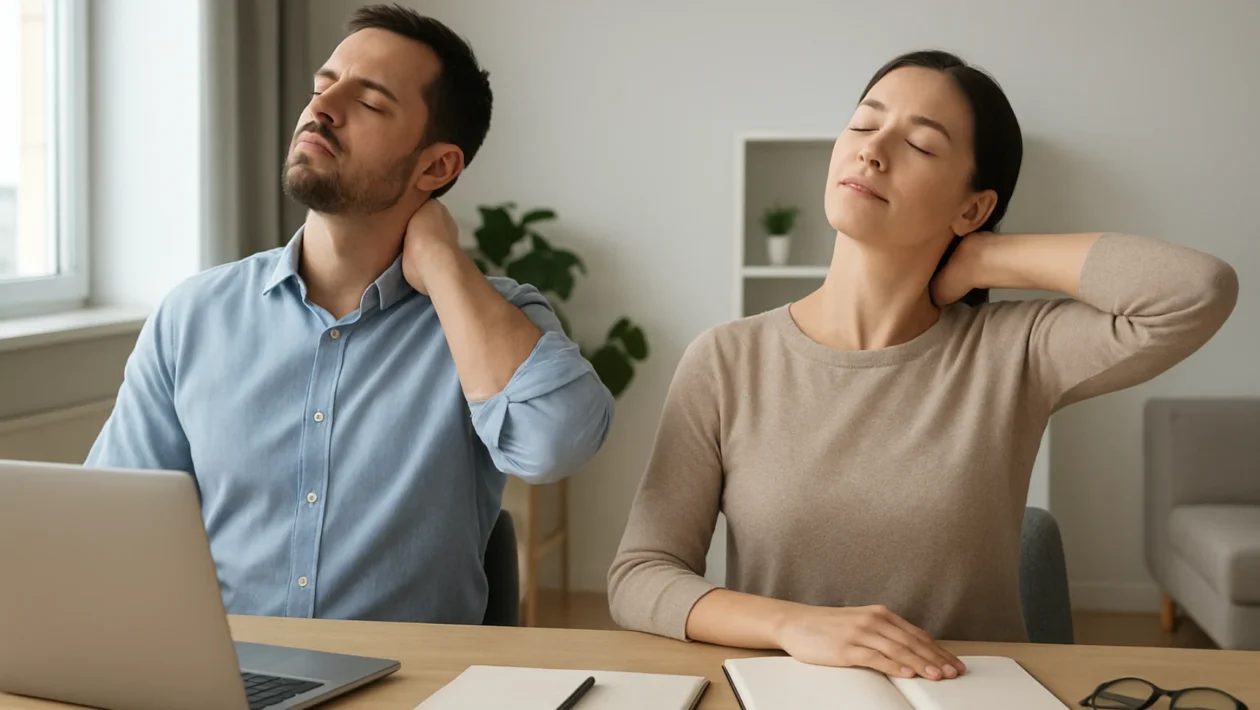 Istezanje trapeziusa za ukočen vrat i ramena u modernom načinu života