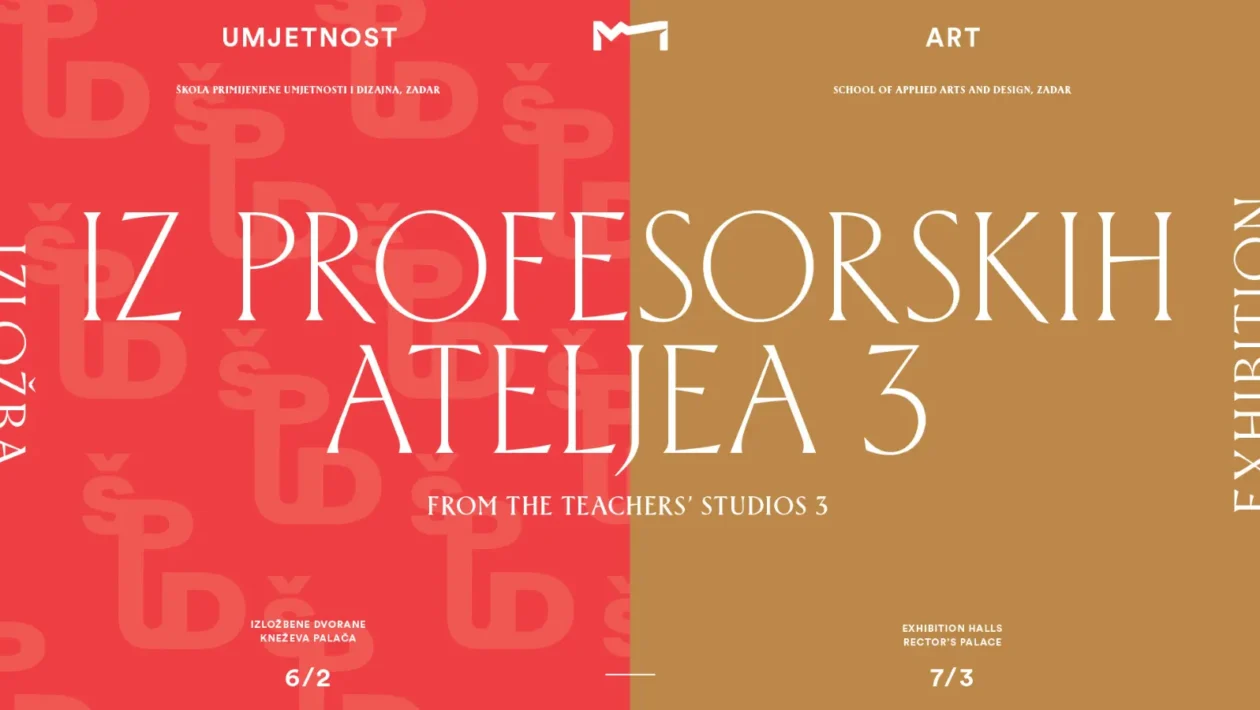 Izložba „Iz profesorskih ateljea 3“ nastavnika Škole primijenjene umjetnosti i dizajna u Zadru