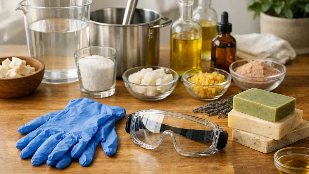 Sigurnost i prevladavanje straha od lužine pri izradi sapuna