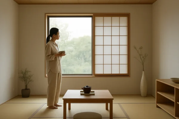 Japanska minimalistička rutina u mirnom domu s naglaskom na jednostavan svakodnevni život