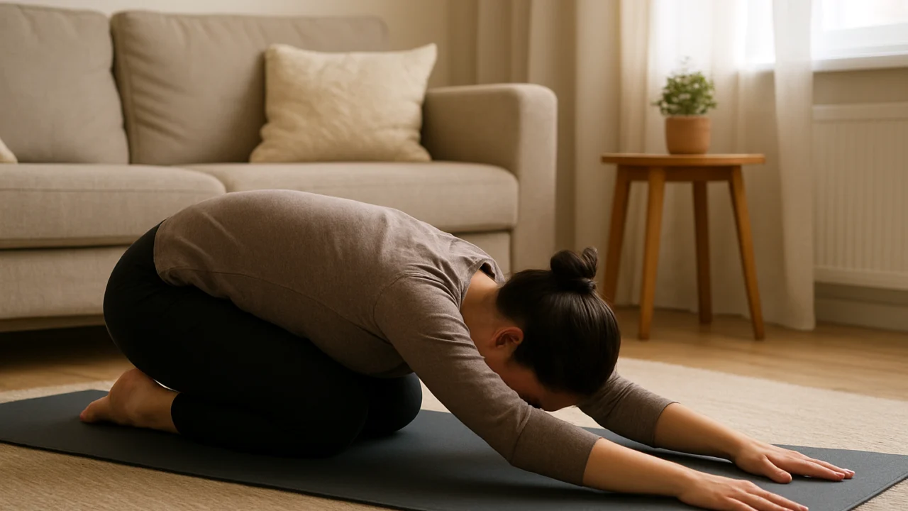 Praktični primjer položaja djeteta u kućnoj joga praksi