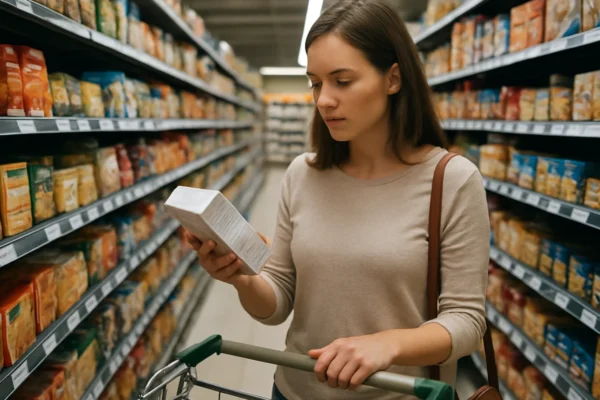 Čitanje deklaracija na hrani u trgovini radi zdravijeg izbora namirnica