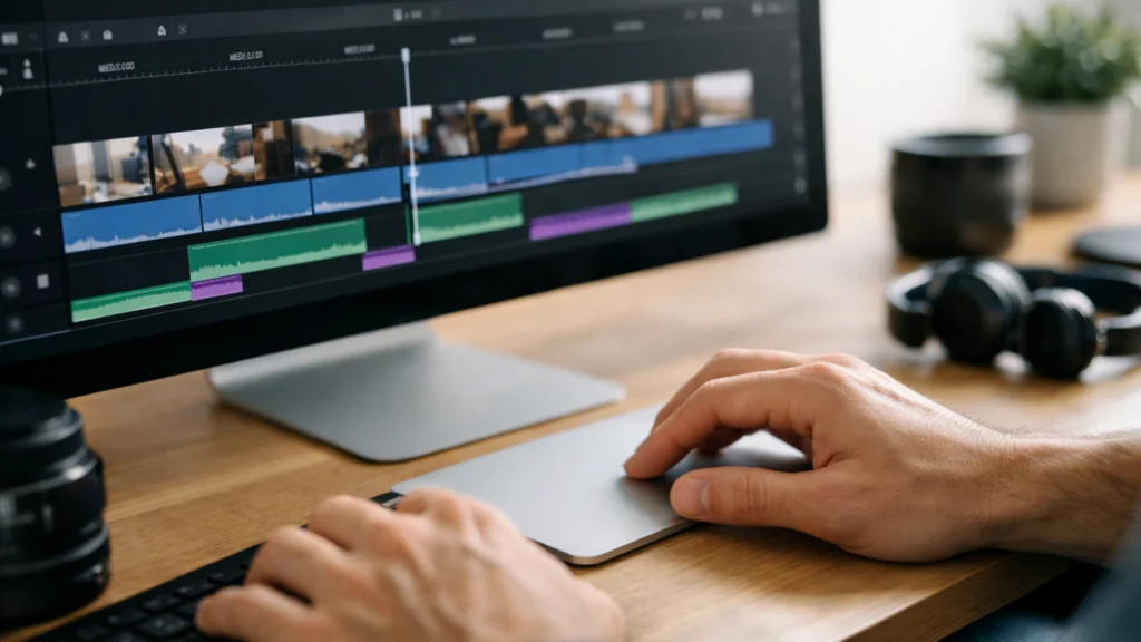 Primjena osnovnih principa video editiranja na jednostavnoj vremenskoj liniji