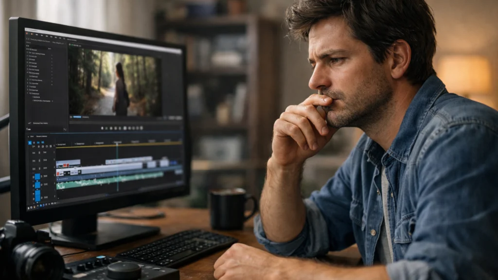 Strah i nesigurnost tijekom prvih pokušaja video montaže