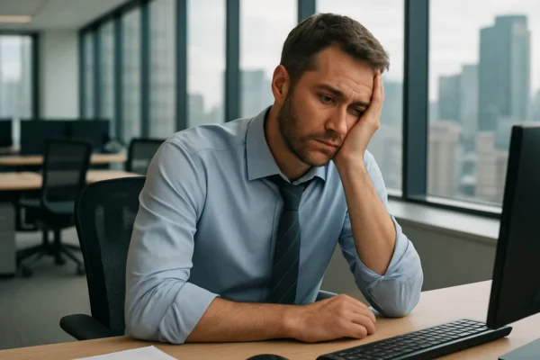 Sagorijevanje na poslu u modernom uredskom okruženju