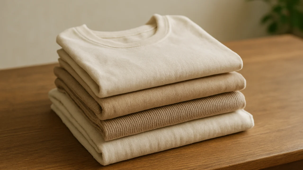 Održivi modni komadi u neutralnim bojama kao trend kapsula garderobe 2024.